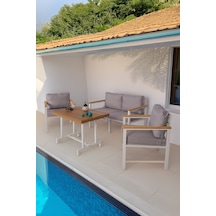 Neokas Balkon Mobilyası, Bahçe Takımı, 1+1+2+masa, Kafe Koltuğu, Bekleme Alanı Koltuğu