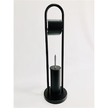 Lider Ayaklı Kağıtlık Ve Tuvalet Fırçası-siyah