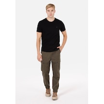 Colin's Colins Slim Fit Orta Bel Lastikli Paça Erkek Yeşil Pantolon Cl1072471 Cl1072471 Q1.v2 Dkh Haki