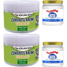 Süper Çörek Otu Kremi 2x150 Ml Rahatlatıcı Krem +snow Kitten 2x50 Ml Menthol Balm