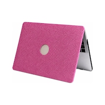 Macbook Pro 14.2 Kılıf A2442 A2779 A2918 A2992 M1-m5 Simli Sert Kapak Açık Pembe