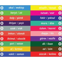 Türkçe Merdiven Yazıları (Laminasyonlu) (508659778)