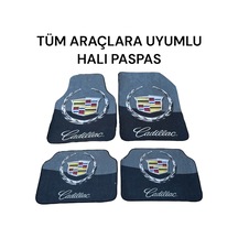 Lüx Oto Halı Paspas Desenli Yıkanabilir Unıversal Her Araca Uyumlu Cadilac