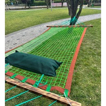 İstanbul Hamak - Joyful Düğümsüz Yeşil File Hamak