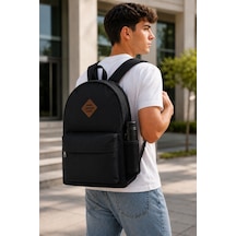 Vıatox Lss-2016 Unisex Okul Sırt Çantası Öğrenci Günlük Seyahat Tatil Spor Yürüyüş Seyahat Gezi Kamp Günlük Siyah