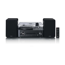 Lenco Mc-760bk - Pikap Ve Hoparlörlü Hi-fi Stereo Sistem - İnternet Radyosu, Dab+, Fm, Bluetooth , Cd/mp3 Çalar - Siyah