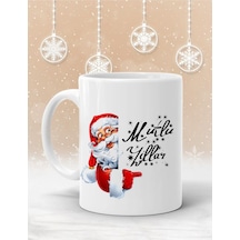 Yılbaşına Özel Kupa Bardak Yılbaşı Kupa Noel Hediye Yılbaşı Hediyesi Beyaz