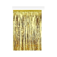 Metalize Arka Fon Perde Gold Parti Süsü Sarı Gold Tüm Yaşlar