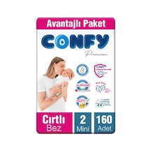 Confy Premium Bebek Bezi 2 Numara Mini 160 Adet