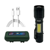 Go İthalat Wison Ws-5454 Led Şarjlı Mini El Feneri Antrasit