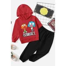 Uyguntarz Çocuk Gumball Eşofman Takımı Kırmızı