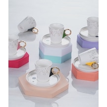 Acar Grove Porselen 6 Lı Kahve Fincan Takımı 90 Ml  MXG-011833