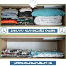 Vakumlu Hurç,vakum Poşeti,hurç,vakumlu Organizer,yastık,yorgan,kazak İçin Vakumlanabilir Hurç,yerden Tasarruf İçin Vakumlu Poşet 2, 80x100