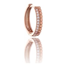Rose Crown Gümüş Küpe-327 Rose