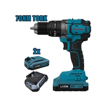 Kömürsüz Akülü Darbeli Vidalama 70nm 13 Mm 20v Li-ion Set 2.0ah - K-catpower4212set-net