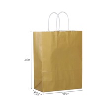 25x31x12 Gold Saplı Kağıt Çanta 25 Adet