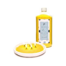 Missi Yaratıcı İni Tozu White Jasmin Kokulu Sarı Renk Mum 30 Adet Fitil İle Birlikte -400 Gr Çok Renkli