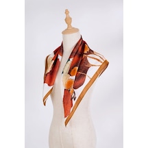 Şal Kahverengi 68c68 Cm. K105418 Beyaz