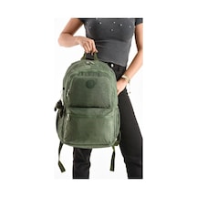 Baginn Unisex Kadın Sırt Çantası Gümlük Kullanıma Uygun Büyük Boy Seyahat Çantası 43 30 Cm Okul Çantası Yeşil