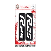 Damla Logo R25 Yamaha Ön Maşa Kabartmalı 2'li Sticker 1 Nötr