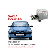 DACİA SOLENZA ÖN FAR AMPÜLÜ H4 12V 60/55W P43T