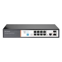 Tiandy 8 Port Gigabit Layer2 Yönetilebilir Aı Poe Switch