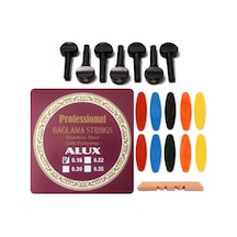 Alux 0.18 Çelik Abanoz Tezene Eşik 4'Lü Set