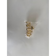 Zerafet Saç Gold Zigzag Metal Mandal Toka
