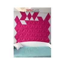 Winflex Üçgen Kumaş Kaplı Akustik Panel 40x50 Cm - 1 Adet Fuşya