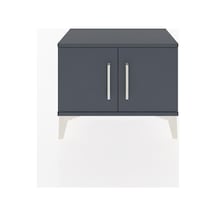 Arges Komodin Tek Raflı 2 Kapaklı 60x30x48 Antrasit-antrasit Antrasit