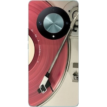 Honor X9b Uyumlu Pembe Plak Baskılı Silikon Kılıf Renkli