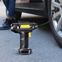 Challenger Siyah 150psı Taşınabilir Hava Kompresörü Araba Lastiği Basınç Göstergeli Işıklı Şişirme Pompası