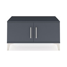 Arges Şifonyer Tek Raflı 2 Kapaklı 88x30x48 Antrasit-antrasit Antrasit