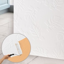 3d Duvar Paneli Boyanabilir Dekota 60x120 Cm / Yaprak Desenli 2'li Paket-1,44 M²