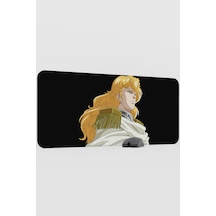 Ginga Eiyuu Densetsu Anime V1 - 90x40 Xxl Gaming Kauçuk Kaymaz Taban Mouse Pad Fare Altlığı