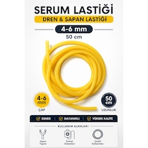 50 Cm Serum Lastiği 4-6 Mm Dren Lastiği Sapan Lastiği Esnek Dayanıklı Kauçuk