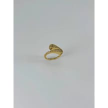 Ayarlanabilir 14 K Gold Zirkon Taşlı Pirinç Bijuteri Yüzük - Yz0159-1 Çok Renkli