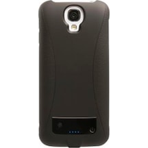 Samsung Galaxy S4 Mini Şarjlı Kılıf Sert Arka Kapak/Kılıf Siyah