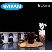 Rayan İstikana Mug 6'lı Kulplu Çay Bardağı