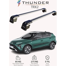Hyundaı Bayon 2021-sonrası Trx2 Thunder Carrier Kilitli Ara Atkı Taşıyıcı Tavan Barı Gri