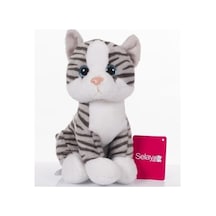 Sevimli Arkadaşım Tekir Kedi 28 cm Uyku ve Oyun Arkadaşı / Doğum Günü Hediyesi