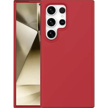 Newface Samsung Galaxy S24 Ultra Kılıf First Silikon - Kırmızı