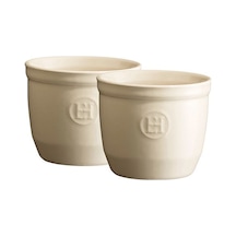 Emile Henry Ramekin N 8 Seramik Fırın Kabı 2'li Ekru/clay Diğer