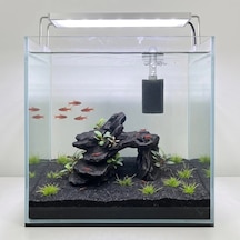 3d Petg Akvaryum Siyah Kaya Taş Dekoru Batabilen Süs Kp3d204102