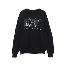 Omg Baskılı Sweatshirt Siyah
