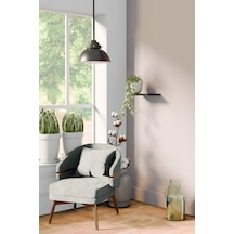 Yankı-BYEG 20 cm Mat Siyah Mdf Duvar Rafı Gizli Bağlantı Çiçeklik