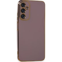 Samsung Galaxy Uyumlu   A05s Kılıf Volet Silikon - Mor