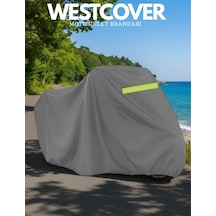 Kanuni Rs 125 Reflektörlü Gri Branda,motosiklet Brandası,motor Branda Motor Örtüsü Güvenlik Kilidi Ve Bağlantı Tokalı