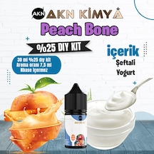 Peach Bone Yoğun Dıy Kit Şeftali Yogurt Gıda Aroması %25 Oranda Aroma İçerir Hazır Değildir 30 Ml