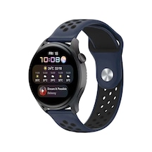 Ilkeshop Newface Watch 22mm Spor Delikli Kordon - Lacivert-siyah